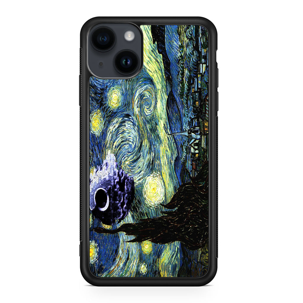 Skellington on a Starry Night iPhone 14 / 14 Plus Case