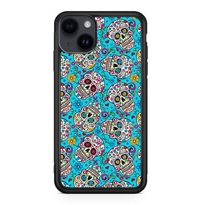 Skull Floral Sugar iPhone 14 / 14 Plus Case