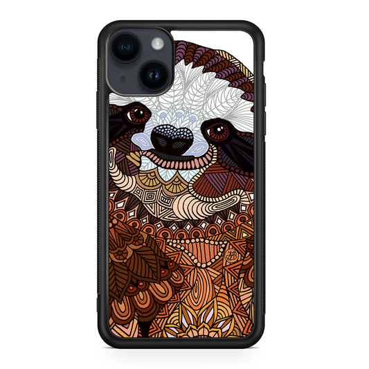 Sloth Ethnic Pattern iPhone 14 / 14 Plus Case