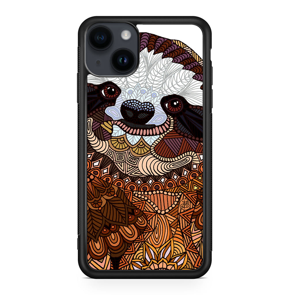 Sloth Ethnic Pattern iPhone 15 / 15 Plus Case