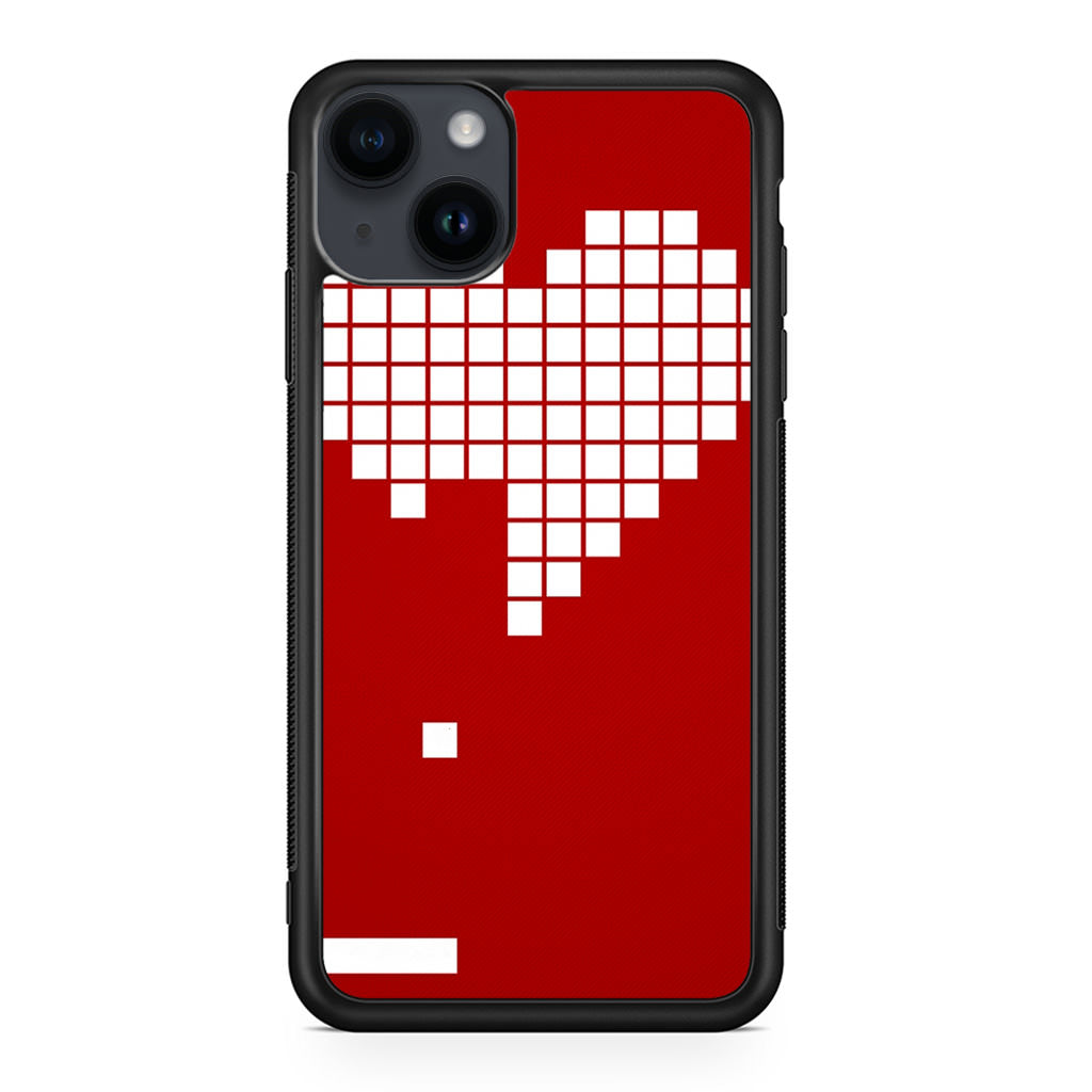 Tetris Heart iPhone 14 / 14 Plus Case