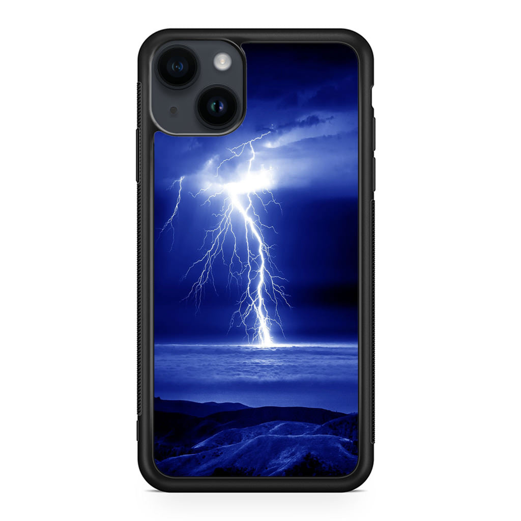 Thunder Over The Sea iPhone 14 / 14 Plus Case