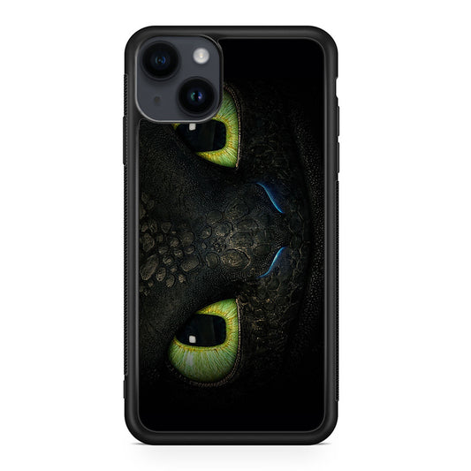 Toothless Dragon Eyes Close Up iPhone 14 / 14 Plus Case