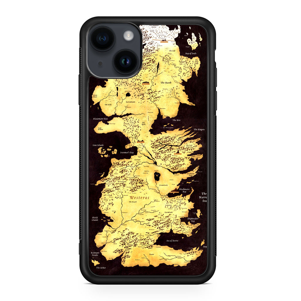 Westeros Map iPhone 14 / 14 Plus Case