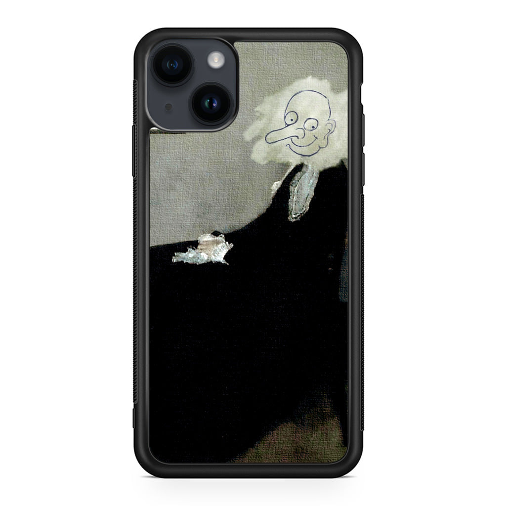 Whistler's Mother by Mr. Bean iPhone 14 / 14 Plus Case