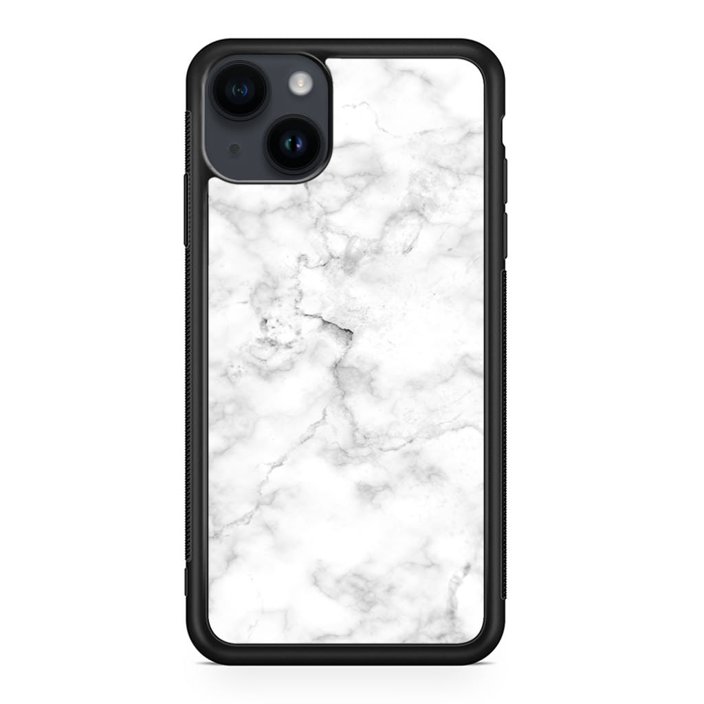 White Marble iPhone 14 / 14 Plus Case