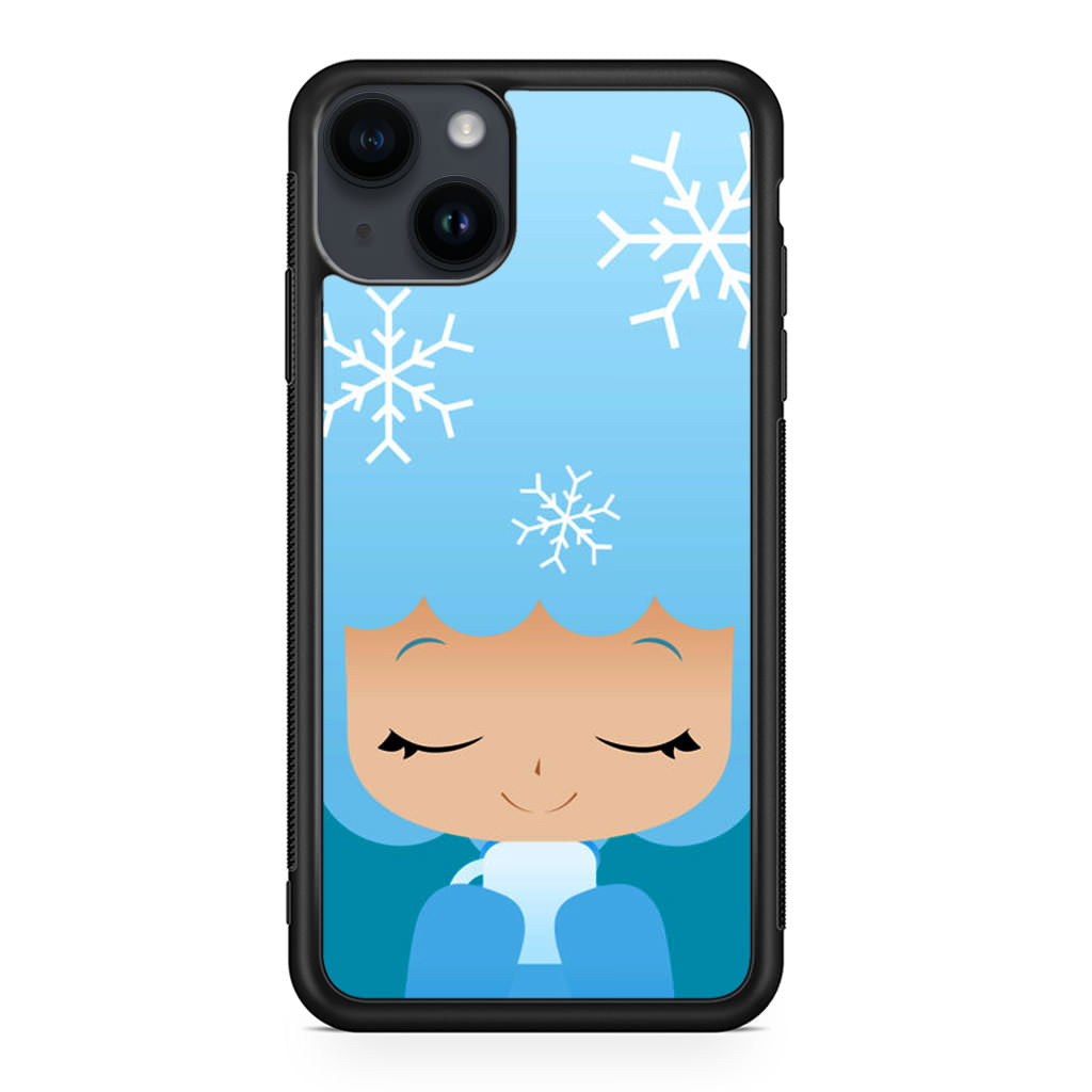 Winter Afro Girl iPhone 14 / 14 Plus Case