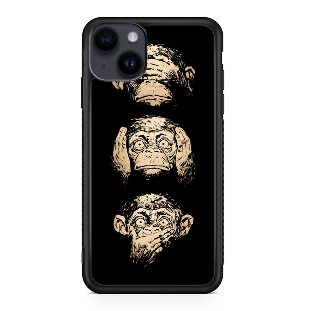 3 Wise Monkey iPhone 14 / 14 Plus Case