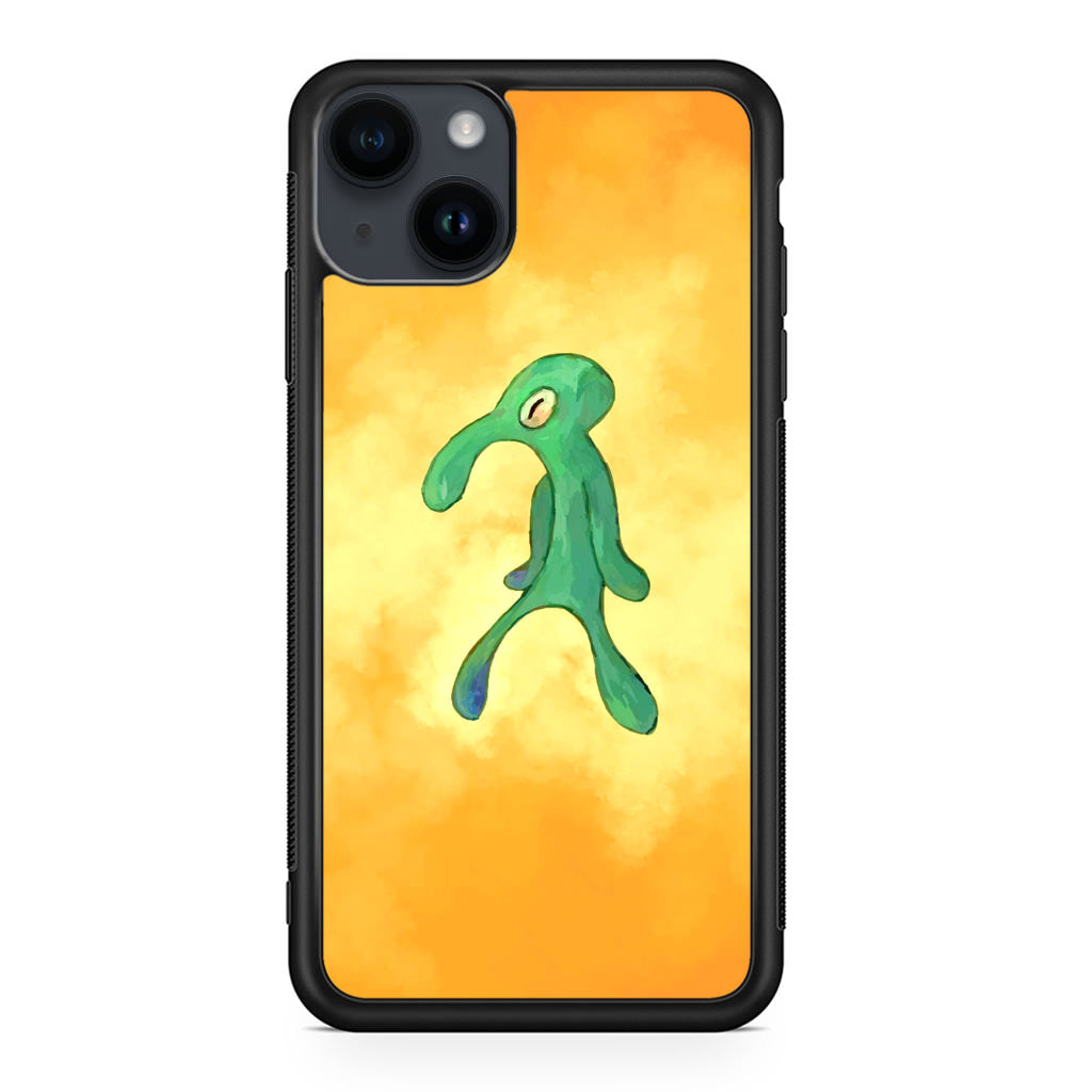 Bold and Brash Squidward Painting iPhone 14 / 14 Plus Case