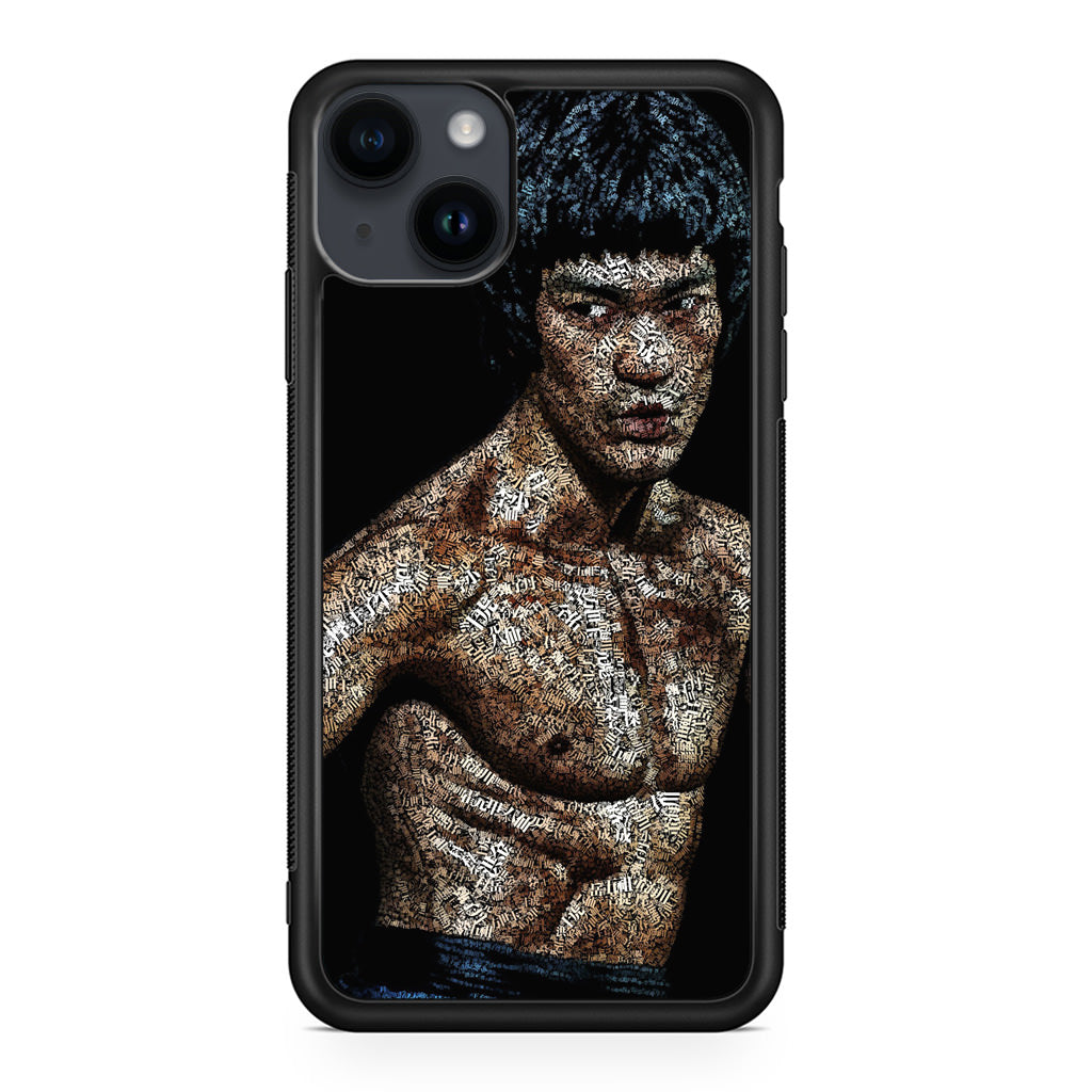 Bruce Lee Typograph iPhone 14 / 14 Plus Case