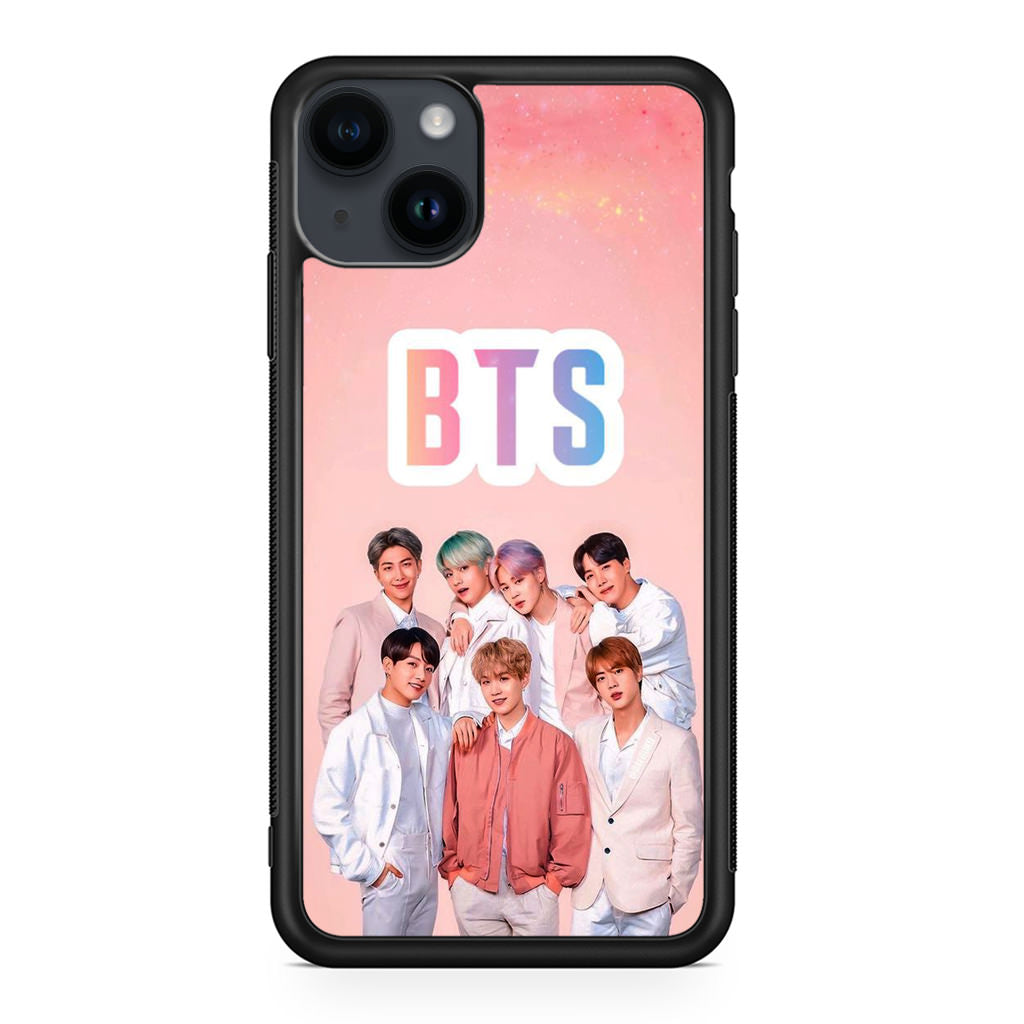 BTS Member in Pink iPhone 14 / 14 Plus Case