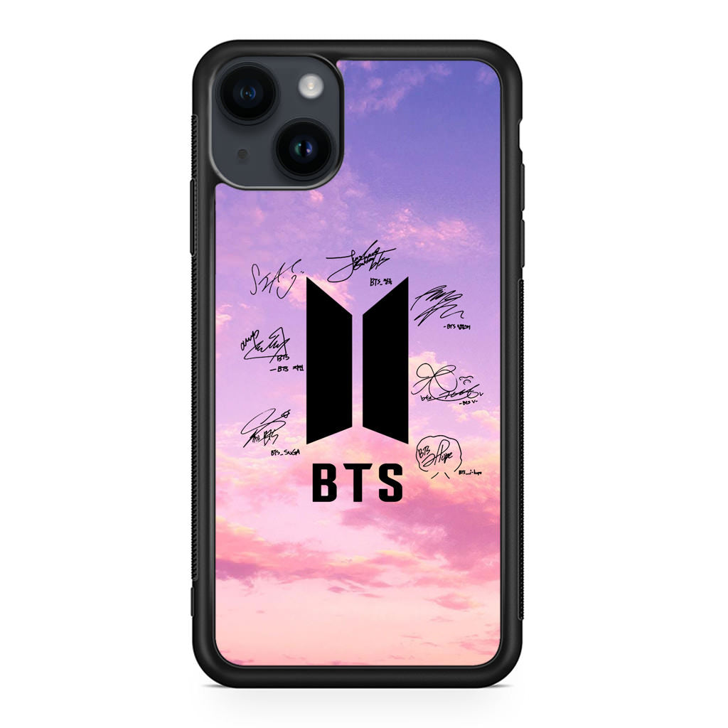 BTS Signature 2 iPhone 14 / 14 Plus Case