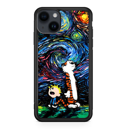 Calvin Art At Starry Night iPhone 14 / 14 Plus Case