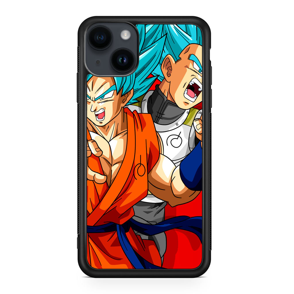 Dragon Ball Super SSGSS Goku And Vegeta iPhone 14 / 14 Plus Case