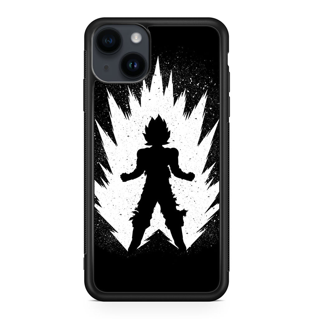 Goku Super Saiyan Black White iPhone 14 / 14 Plus Case