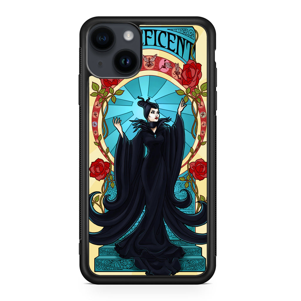 Maleficent With Flower iPhone 15 / 15 Plus Case