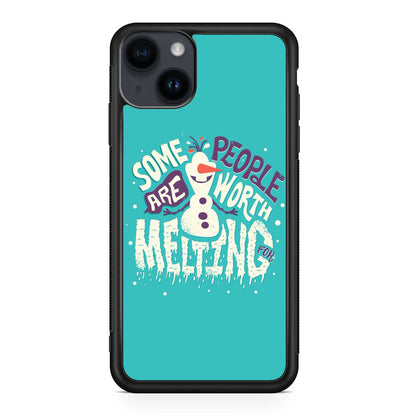 Olaf Frozen Is Melting iPhone 14 / 14 Plus Case