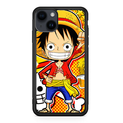 One Piece Cute Luffy iPhone 14 / 14 Plus Case