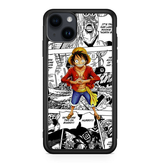 One Piece Luffy Comics iPhone 14 / 14 Plus Case