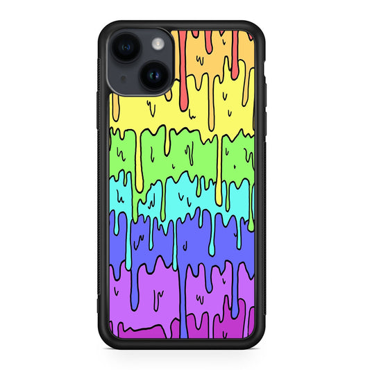 Pastel Kawaii Melting Rainbow iPhone 14 / 14 Plus Case