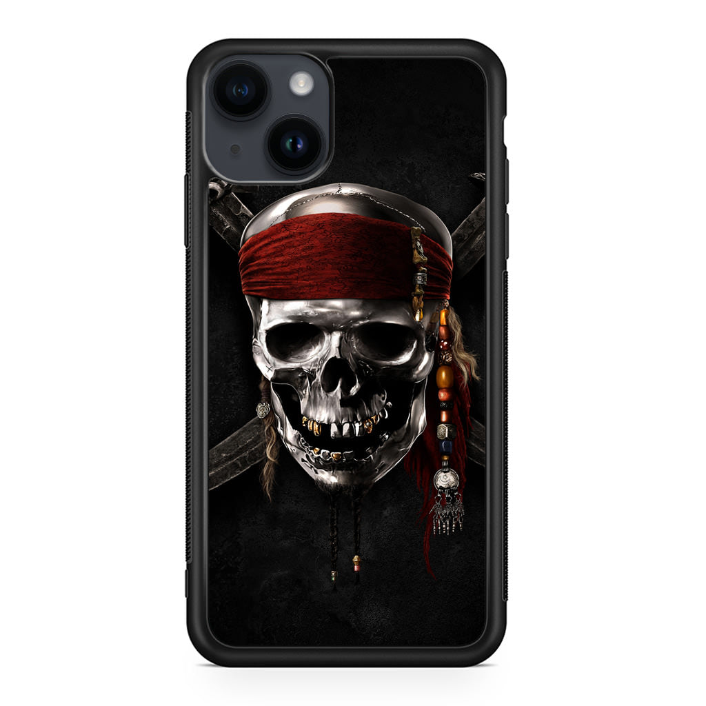 Pirates Of Carribean Skull iPhone 14 / 14 Plus Case