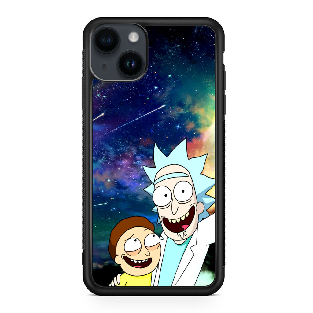 Rick And Morty In The Space iPhone 14 / 14 Plus Case