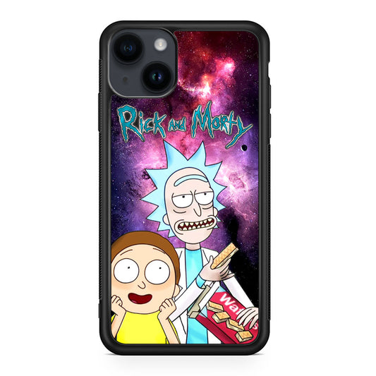 Rick And Morty Nebula Space iPhone 14 / 14 Plus Case