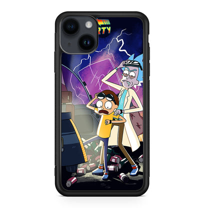 Rick And Morty Back To The Future iPhone 14 / 14 Plus Case