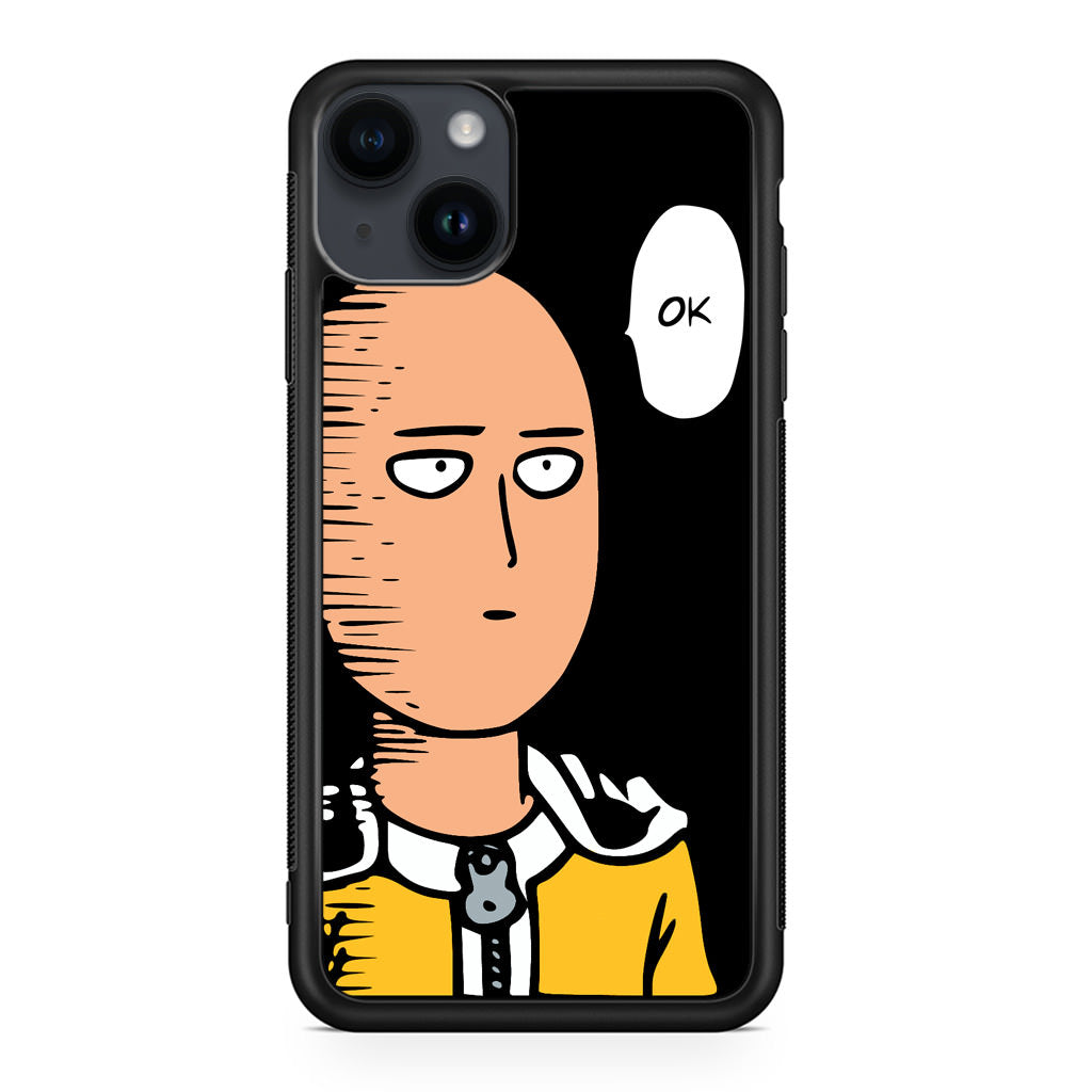 Saitama Poker Face iPhone 14 / 14 Plus Case