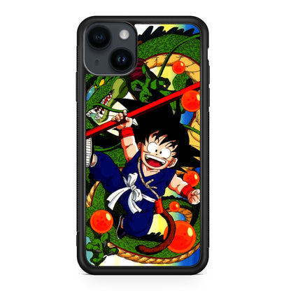 Shenlong And Little Goku Dragon Ball iPhone 15 / 15 Plus Case