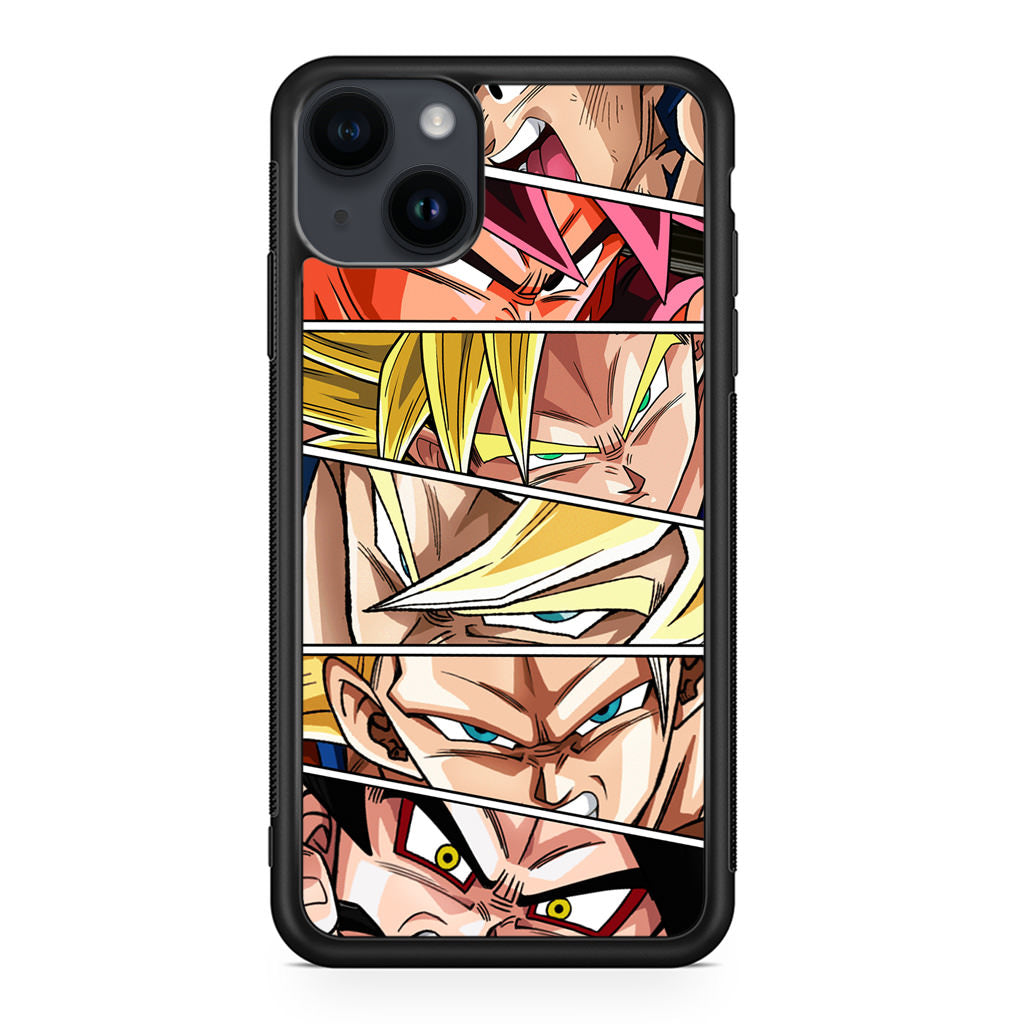 Son Goku Forms iPhone 14 / 14 Plus Case