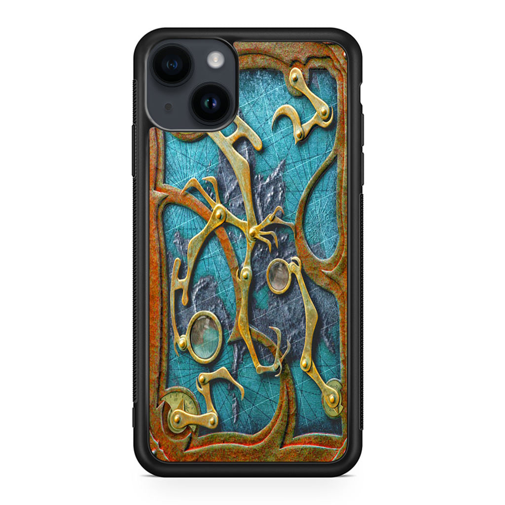 Steampunk Book Cover iPhone 14 / 14 Plus Case