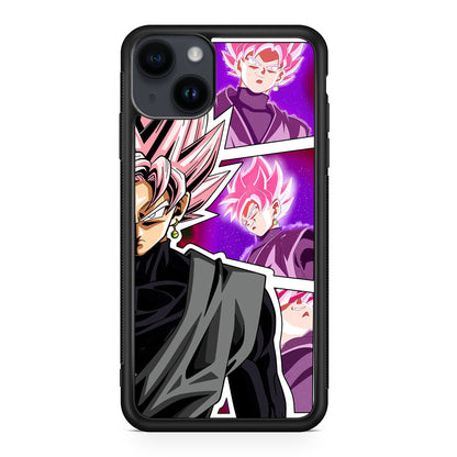 Super Goku Black Rose Collage iPhone 15 / 15 Plus Case