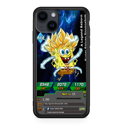 Super Saiyan Spongebob Card iPhone 14 / 14 Plus Case