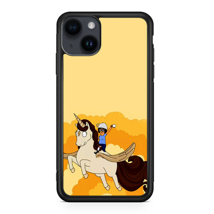 Tina Belcher And Unicorn iPhone 14 / 14 Plus Case