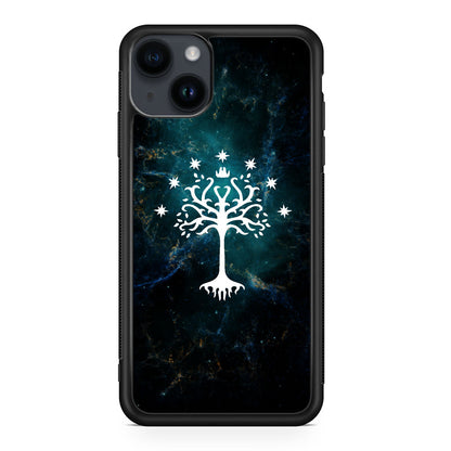 White Tree Of Gondor In Space Nebula iPhone 14 / 14 Plus Case