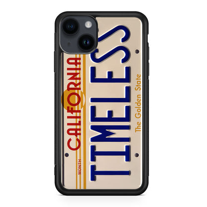 Back to the Future License Plate Timeless iPhone 14 / 14 Plus Case