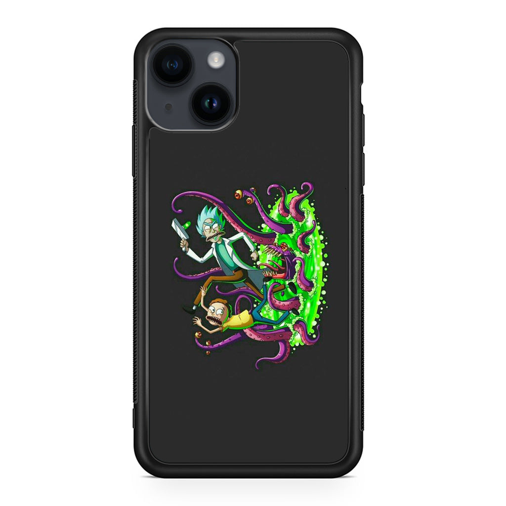 Rick And Morty Pass Through The Portal iPhone 14 / 14 Plus Case