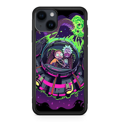 Rick And Morty Spaceship iPhone 15 / 15 Plus Case