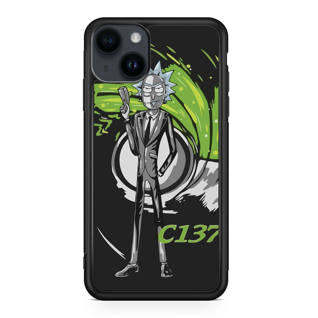 Rick Sanchez Agent C137 iPhone 14 / 14 Plus Case