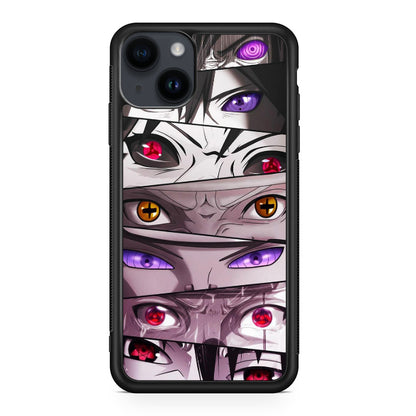 The Powerful Eyes on Naruto iPhone 14 / 14 Plus Case