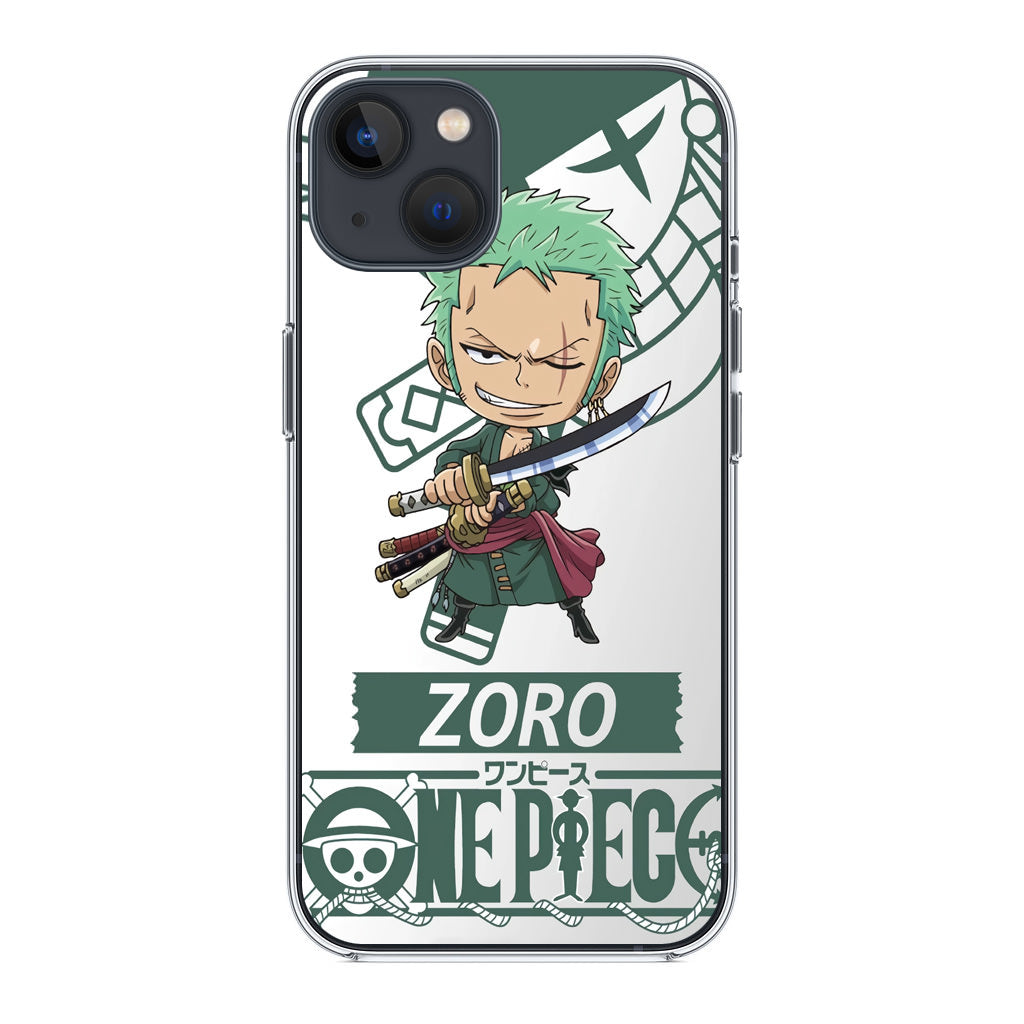 Chibi Zoro iPhone 14 / 14 Plus Case