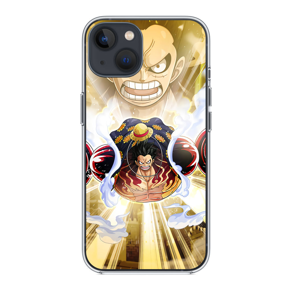 Luffy Flying Bounce Man iPhone 14 / 14 Plus Case