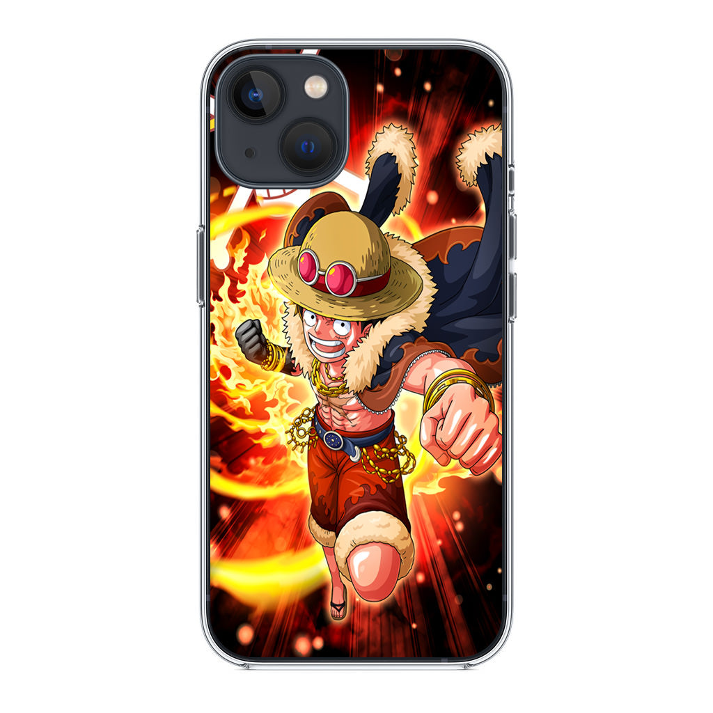 Luffy Red Hawk Punch iPhone 14 / 14 Plus Case