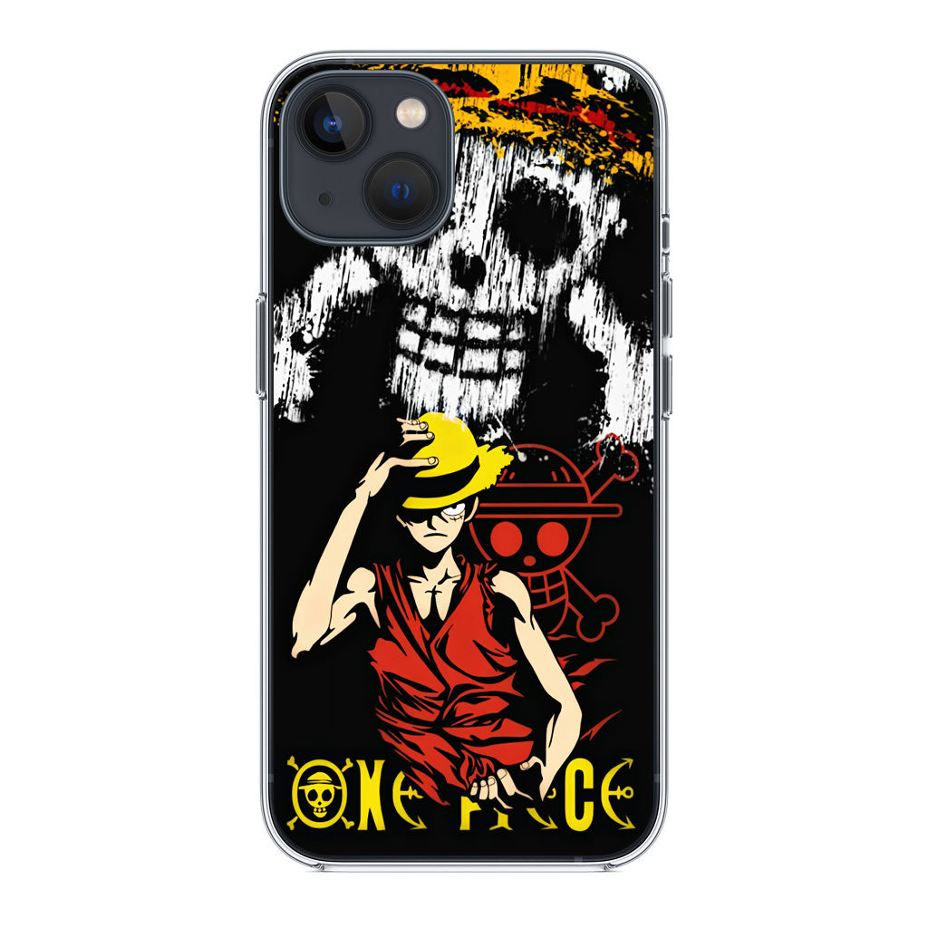 Monkey D Luffy Paint Art iPhone 14 / 14 Plus Case