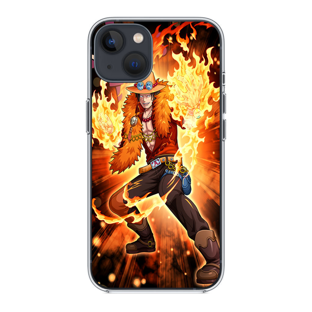 Portgas D Ace Fire Power iPhone 14 / 14 Plus Case