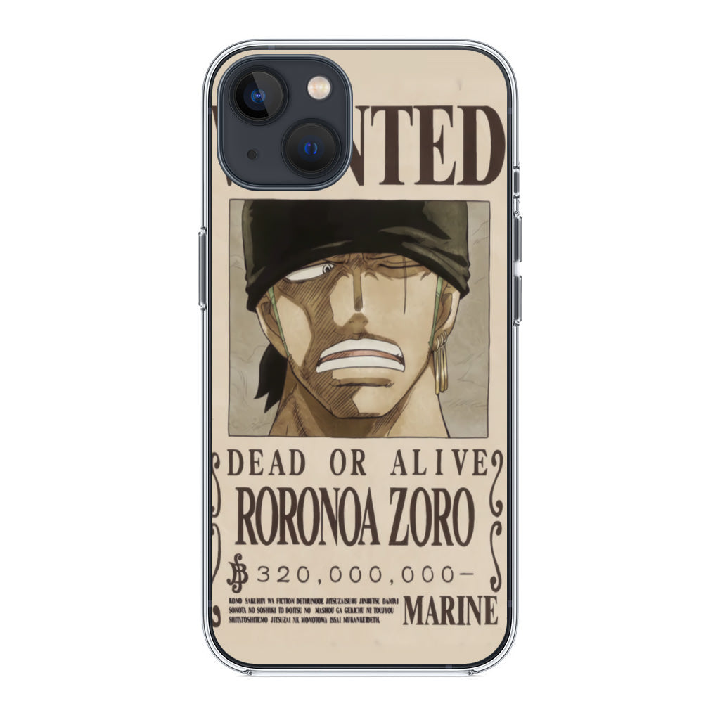 Roronoa Zoro Bounty iPhone 15 / 15 Plus Case