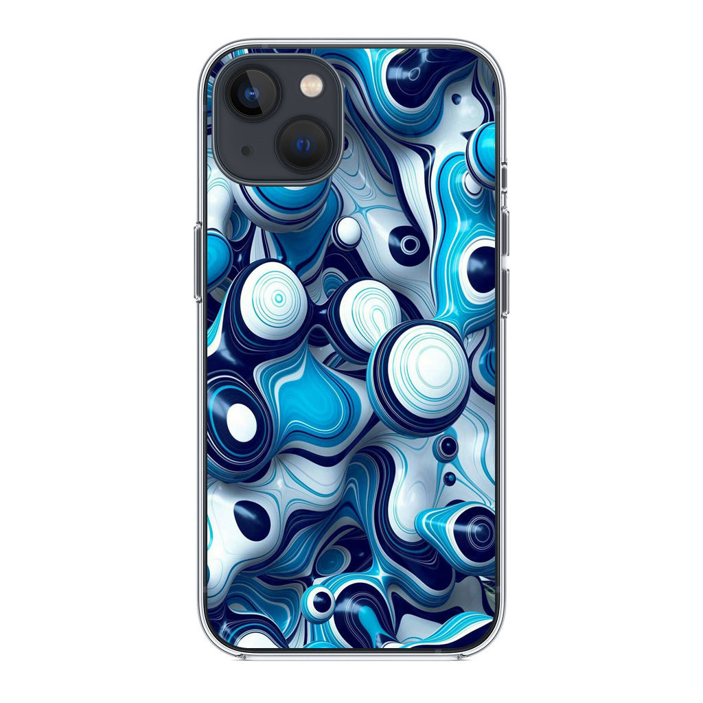 Abstract Art All Blue iPhone 14 / 14 Plus Case