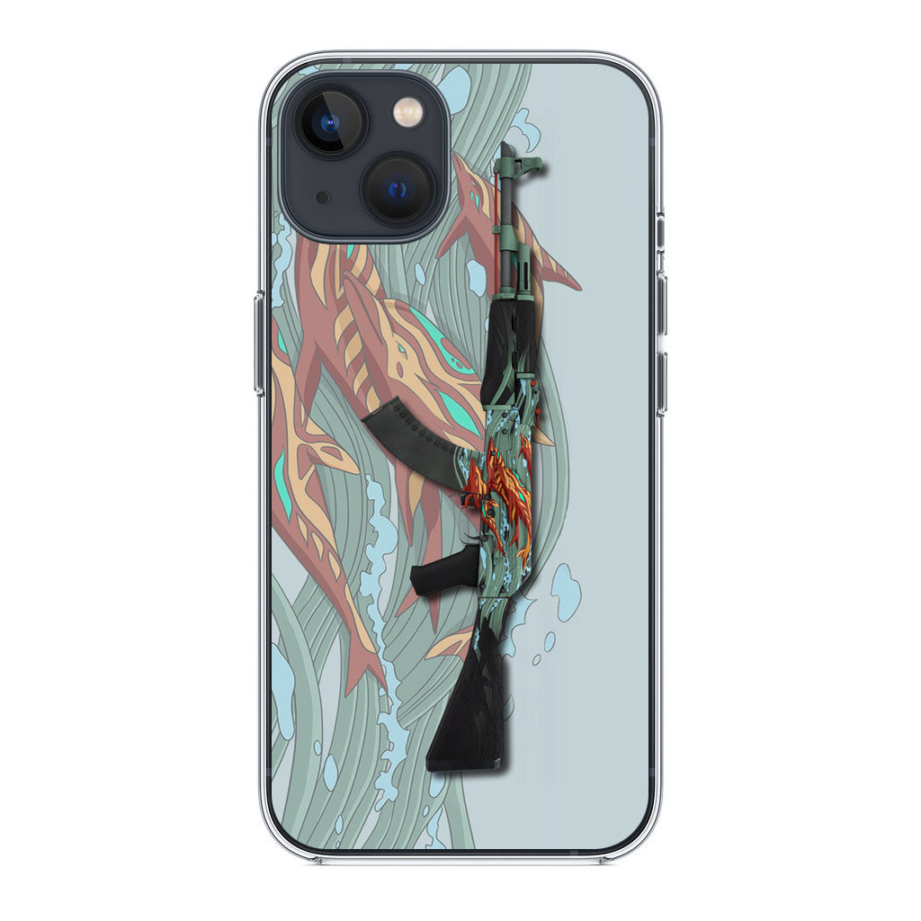 AK-47 Aquamarine Revenge iPhone 14 / 14 Plus Case