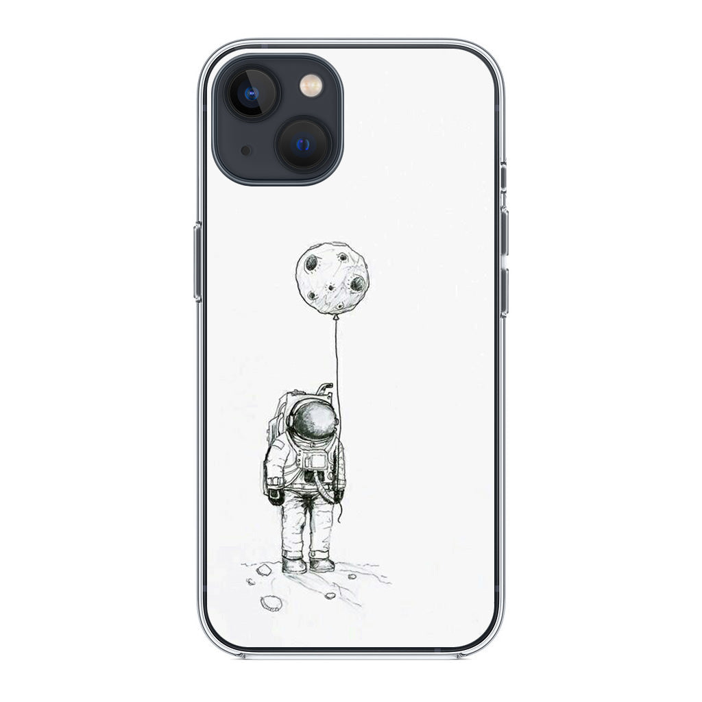 Astronaut Moon Balloon iPhone 14 / 14 Plus Case